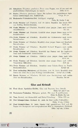 Glas und Kristall (Nr. 303-328)