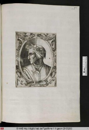 Porträt von Dante.