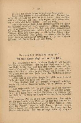 Neununddreißigstes Kapitel. Es war etwas nicht, wie es sein sollte