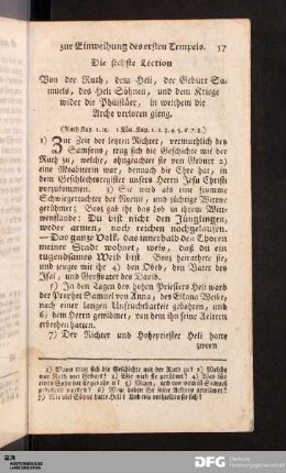 Die sechste Lection.