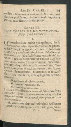 Caput III. De Tribus Demonstrationis Terminis.