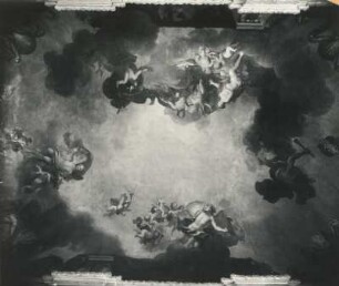 Dresden. Zwinger. Mathematisch-Physikalischer Salon, Deckengemälde "Geschichte der Psyche" (1717/1723, L. Silvestre d. J.)