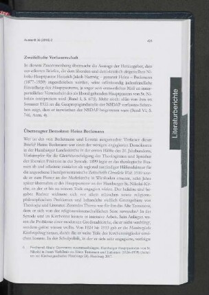 Zweifelhafte Verfasserschaft.
