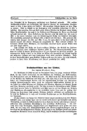 Volkskundliches aus der Türkei