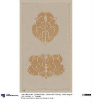 Blüten. Vignetten für Karl Lachmann. Die Nibelunge. Berlin: Stargardt 1898-1904