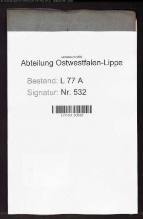 Gefährdung der Depositenkasse des Amtes Brake durch die Brauerei auf Schloß Brake