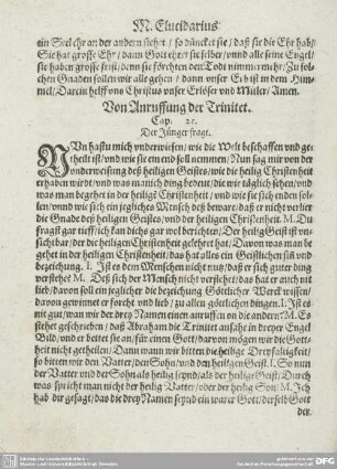 Von Anruffung der Trinitet. Cap. 21.