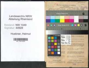 Entnazifizierung Helmut Huebner , geb. 24.05.1908 (Facharzt)