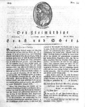 Nro. 54, Sonnabend, den 16. März 1805