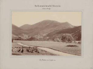Blick auf den Belchen von Staufen im Breisgau aus