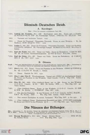 Münzen- und Medaillen-Kabinet II. Teil (Nr. 1511-3286)