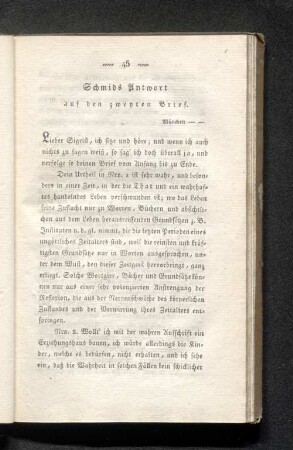 Schmids Antwort auf den zweyten Brief.
