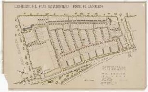Potsdam, Städtebau: Lageplan Siedlung Potsdam M 1:2000