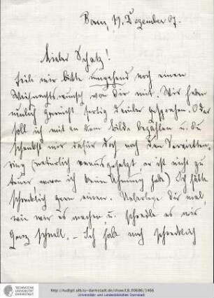 Brief vom 19.12.1907