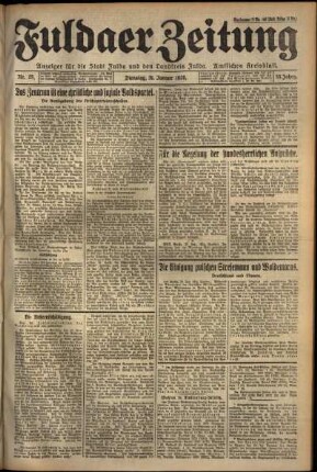Ausgabe vom Dienstag, den 31. Januar 1928.