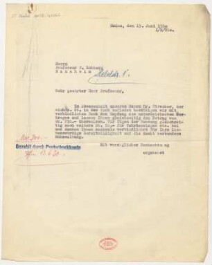 Brief an Willy Rehberg : 13.06.1930