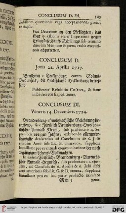 [Abschnitt 6 (Conclusum DI – Conclusum DCXXV)]