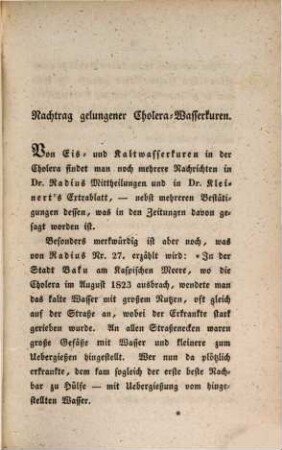 Die allerneuesten Wasserkuren : eine Quartalschrift, welche das Neueste aus der Wasserheilkunde und Nachrichten von ihren Fortschritten im In- und Auslande liefert ; eine Heilschrift für jedermann. 10. 1832