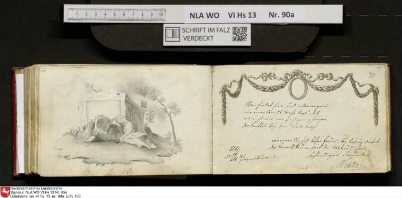 Stammbuch des Ernst Philipp Ludwig Zellmann (1763-1795) aus
                           Braunschweig