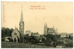 Schirgiswalde. Katholische und Evangelische Kirche