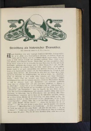 Strindberg als historischer Dramatiker