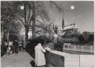 Paris, Quai de la Tournelle und Cathédrale Notre Dame