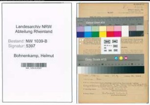 Entnazifizierung Helmut Bohnenkamp , geb. 14.09.1919 (Lehrer)
