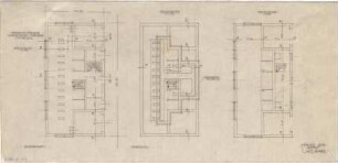 Gsaenger, Gustav; Moosburg (Bayern); Südchemie, Umspannwerk - Grundriss Keller, Grundriss EG, Grundriss OG