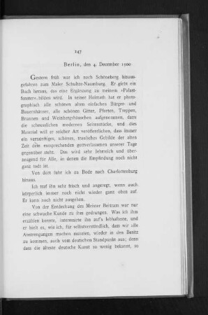Berlin, den 4. December 1900