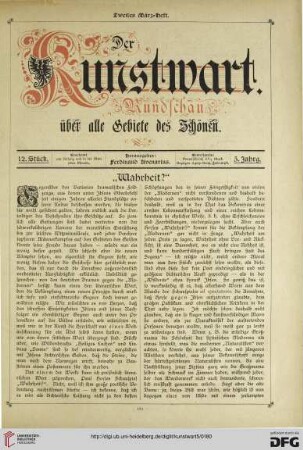 Heft 12 (2. Märzheft 1892)