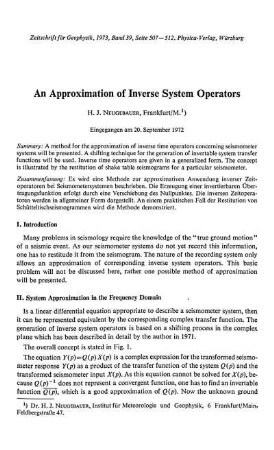 An approximaton of inverse system operators