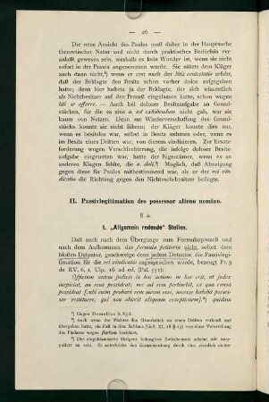 II. Passivlegitimation des possessor alieno nomine