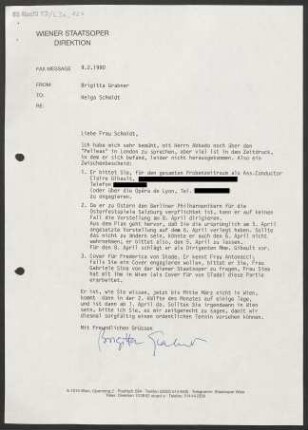 Brief an Helga Schmidt, 09.02.1990