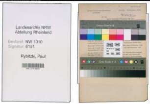 Entnazifizierung Paul Rybitzki , geb. (Lehrer)
