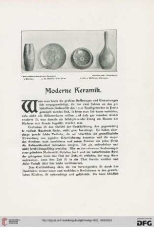 Moderne Keramik
