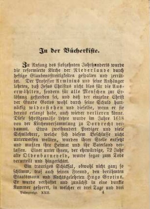 Palmzweige : Erzählungen für Christenkinder, 256. In der Bücherkiste