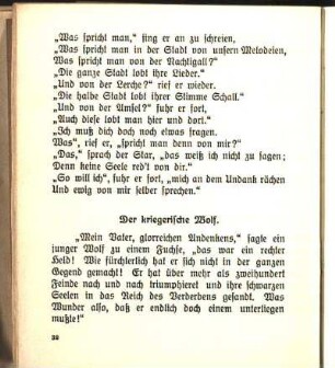 Der kriegerische Wolf.