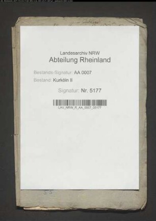 Korrespondenz des Domkapitels betr. Krankheit, Tod und Begräbnis Erzbischof Johann Gebhards