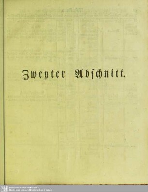 Zweyter Abschnitt