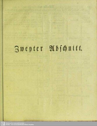 Zweyter Abschnitt
