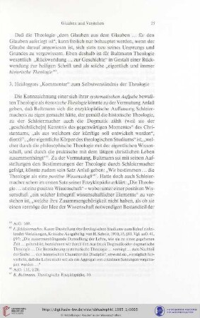 3. Heideggers „Kommentar" zum Selbstverständnis der Theologie