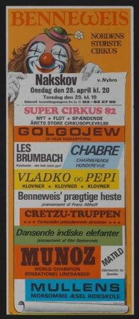Circus Benneweis, Nakskov, 1982
