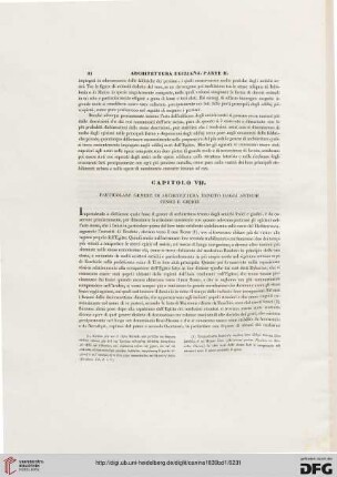 Capitolo VII: Particolare genere di architettura [...]