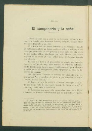 El campanario y la nube