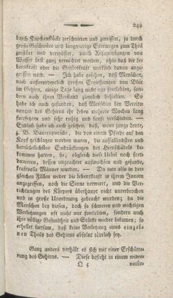 Zweyter Abschnitt. Von den direkten oder unmittelbaren Verletzungen des Gehirns.