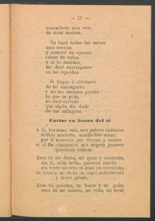 Cartas en busca del sí