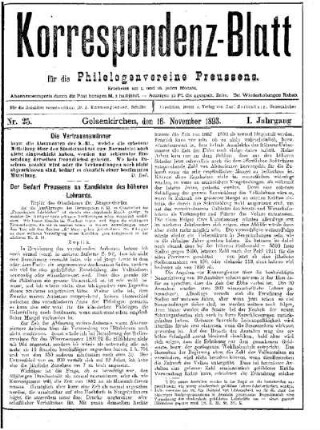Der Bedarf Preussens an Kandidaten des höheren Lehramts