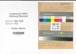 Entnazifizierung Helmut Kunte , geb. 03.12.1919 (Hotelier)