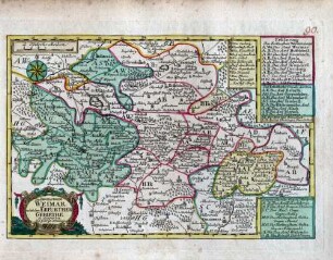 Das Hertzogthum Weimar nebst dem Erfurther Gebiethe ; in Leipzig bey Joh. George Schreibern