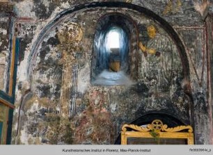 Die Ausmalung der Erlöserkirche : Die Heilige Irene, die Heilige Marina und ein Stifter